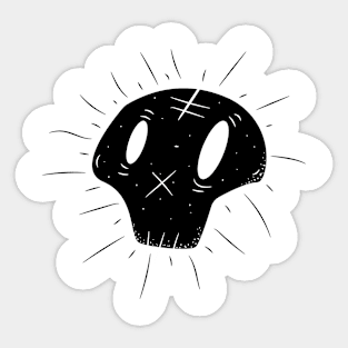 Skull Head Sticker